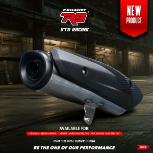 R9 Exhaust A[iCGL][Xg Standar Racing Series tGL][Xg}t[ NMAX 155 YAMAHA }n }t[