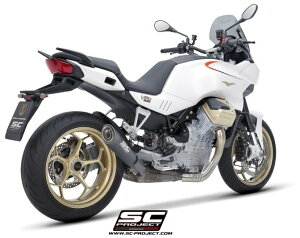 SC-PROJECT SCプロジェクト S1 スリップオンサイレンサー V100 MANDELLO MOTOGUZZI モトグッチ スリップオンマフラー マフラー タイプ:ブラックエディション(マットブラック塗装)