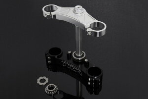 TYGA PERFORMANCE �^�C�K�p�t�H�[�}���X �g���v���c���[ 3D CNC �V���o�[ CBR600RR Forks to fit CBR250RR MC22 HONDA �z���_ �g���v���c���[�E�X�e���E�A���_�[�u���P�b�g �n���h��