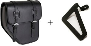 CUSTOM ACCES �J�X�^���A�N�Z�X Ibiza Leather Saddlebag Right Side �{ Universal Support Side�CBlack CBR1000F VT1300CX HONDA �z���_ �T�C�h�o�b�O �ԑ̗p�o�b�O�E�P�[�X