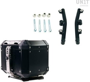 UNIT GARAGE ���j�b�g�K���[�W Unit Garage Atlas 36L Aluminum Top Case + Husqvarna Norden 901 Plate with support�C Silver | AL3+3006_BL-Silver �g�b�v�P�[�X�E�e�[���{�b�N�X �ԑ̗p�o�b�O�E�P�[�X