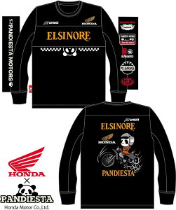 Honda Official Licensed Product z_ItBVv_Ng Honda×Pandiesta MT250 GmVA L^STee GVmA HONDA z_ TVc Ap