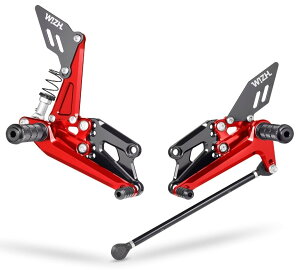 WIZH EBY BEV2 obNXebv YZF-R125/R15 V4/M (21-) (QS) YZF-R125 YZF-R15 YZF-R15M YAMAHA }n Xebv  ColorFRed / Adapter typeFwithout PLUS adapter / Pedal typeFexchange foldable pedal / Heel guard typeFwithout PL