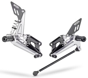 WIZH �E�B�Y BEV2 �o�b�N�X�e�b�v YZF-R125/R15 V4/M (21-) (QS�񓋍ڃ��f��) YZF-R125 YZF-R15 YZF-R15M YAMAHA ���}�n �X�e�b�v ����� Color�FSiliver / Adapter type�Fwithout PLUS adapter / Pedal type�Fno exchange foldable pedal
