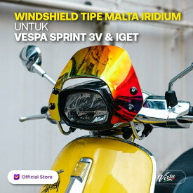 Virtu バーチュ Malta Iridium Windshield Sprint150 Vespa ベスパ