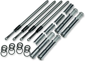 S&S CYCLE �G�X�A���h�G�X �T�C�N�� Quickee Pushrod Kit with Chrome Covers�m0928-0088�n HARLEY-DAVIDSON �n�[���[�_�r�b�h�\�� �v�b�V�����b�h �쓮�n