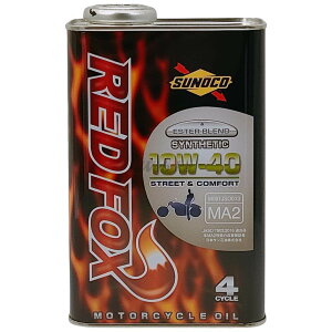 SUNOCO XmR RED FOX STREET & COMFORT (bhtHbNX Xg[gRtH[g) y10W-40zy1Lzy4TCNICz 4TCNIC IC