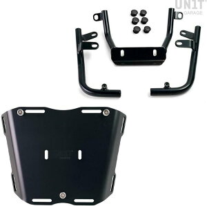 UNIT GARAGE ���j�b�g�K���[�W Unit Garage Pan America plate for Atlas top case with support�C Black | 3318+AL5-Black �o�b�O�E�{�b�N�X���t���X�e�[ �ԑ̗p�o�b�O�E�P�[�X