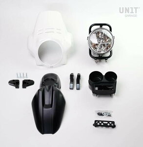 UNIT GARAGE ���j�b�g�K���[�W Unit Garage Kit front headlight PRO FENOUIL R850R-R1100R�C Alpinewhite+Matt black | 2305_Alpinewhite-Matt-black �w�b�h���C�g ���Η� �d���n