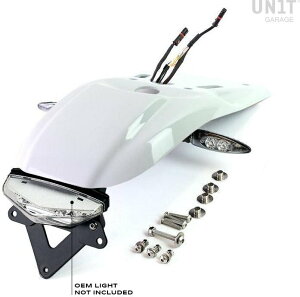 UNIT GARAGE ���j�b�g�K���[�W Unit Garage Rear fender with license plate kit for the original headlight�C Light White Urban GS | 1651+1694-Light-White-Urban-GS �t�F���_�[���X�L�b�g �t�F���_�[�֘A �O��