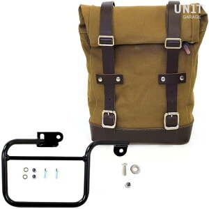 UNIT GARAGE ���j�b�g�K���[�W Unit Garage Side Pannier Canvas + Subframe K Series�C Beige/Brown | U001+1806-Beige-Brown �T�C�h�o�b�O �ԑ̗p�o�b�O�E�P�[�X