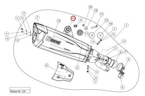 AKRAPOVIC AN|rb` yyAp[czP-GUV012 rubber insert F750GS F850GS ADVENTURE R NINET PURE RACER SCRAMBLER URBAN G S R1200GS RNINE T S1000RR BMW ̑}t[IvVECi }t[