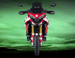 EAZI-GUARD C[W[K[h ԎʃXg[`bvveNVtB Multistrada V4 Pikes Peak DUCATI hDJeB veNVtBEیtB O J[FOXT[tFX ()