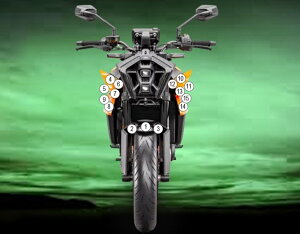 EAZI-GUARD �C�[�W�[�K�[�h �Ԏ�ʃX�g�[���`�b�v�v���e�N�V�����t�B���� 990 Duke KTM �v���e�N�V�����t�B�����E�ی�t�B���� �O�� �J���[�F�O���X�T�[�t�F�X (������)