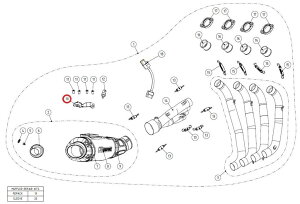 AKRAPOVIC AN|rb` yyAp[czP-X152 bracket SS CB650F CBR650F HONDA z_ }t[Xe[ }t[