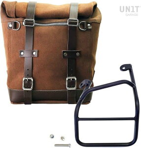 UNIT GARAGE ���j�b�g�K���[�W Unit Garage Waxed suede side pannier Scram 22L-30L + Left Subframe Ducati Scrambler 1100�C ColoradoBrown | U202+1010SX-ColoradoBrown �T�C�h�o�b�O �ԑ̗p�o�b�O�E�P�[�X