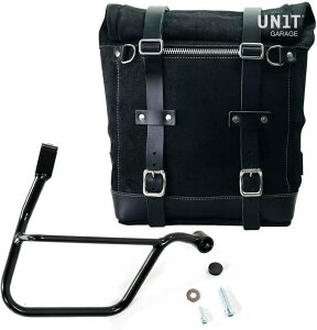 UNIT GARAGE ���j�b�g�K���[�W Unit Garage Waxed suede side pannier Scram 22L-30L + Right Subframe Triumph Street 900 Series (2017 until now)�C JetBlack | U202+1013DX-JetBlack �T�C�h�o�b�O �ԑ̗p�o�b�O�E�P�[�X