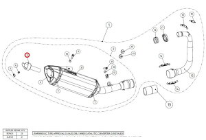 AKRAPOVIC AN|rb` yyAp[czV-TUV147 insert SS MT-125 YZF-R125 YAMAHA }n obtECi[TCT[ }t[
