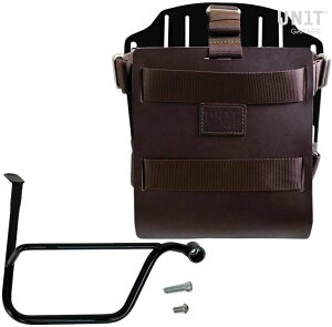UNIT GARAGE ���j�b�g�K���[�W Unit Garage Carrying system in aluminum with adjustable leather front�C Quick Release System and frame (2016 until now)�C Brown/Black | U085+U000+1020DX-Brown-Black �o�b�O�E�{�b�N�X���t���X�e�[ �ԑ�