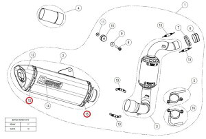 AKRAPOVIC AN|rb` yyAp[czP-TT45 belt G310GS G310R CB400F CB400X CB500F CB500X CBR125R CBR150R CBR250R CBR400R CBR500R BMW HONDA z_ ̑}t[IvVECi }t[