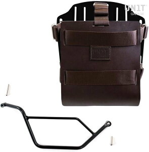 UNIT GARAGE ���j�b�g�K���[�W Unit Garage Carrying system in aluminum with adjustable leather front�C Quick Release System and frame�C Brown/Black | U085+U000+1524DX-Brown-Black �o�b�O�E�{�b�N�X���t���X�e�[ �ԑ̗p�o�b�O�E