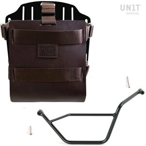 UNIT GARAGE ���j�b�g�K���[�W Unit Garage Carrying system in aluminum with adjustable leather front�C Quick Release System and frame�C Brown/Black | U085+U000+1524SX-Brown-Black �o�b�O�E�{�b�N�X���t���X�e�[ �ԑ̗p�o�b�O�E