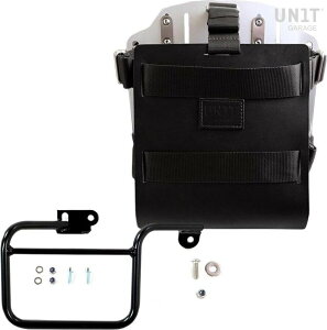 UNIT GARAGE ���j�b�g�K���[�W Unit Garage Carrying system in aluminum with adjustable leather front�C Quick Release System and frame (1983-1996)�C Black/Silver | U085+U000+1806-Black-Silver �o�b�O�E�{�b�N�X���t���X�e�[ �ԑ̗p
