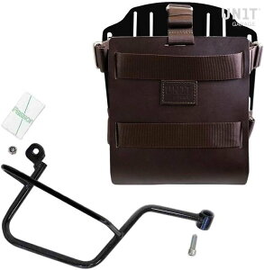 UNIT GARAGE ���j�b�g�K���[�W Unit Garage Carrying system in aluminum with adjustable leather front�C Quick Release System and frame�C Brown/Black | U085+U000+2213DX-Brown-Black �o�b�O�E�{�b�N�X���t���X�e�[ �ԑ̗p�o�b�O�E