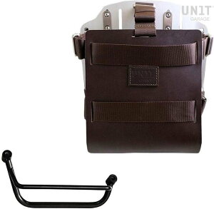 UNIT GARAGE ���j�b�g�K���[�W Unit Garage Carrying system in aluminum with adjustable leather front�C Quick Release System and frame�C Brown/Silver | U085+U000+2251DX-Brown-Silver �o�b�O�E�{�b�N�X���t���X�e�[ �ԑ̗p�o�b�O�E