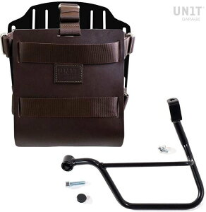 UNIT GARAGE ���j�b�g�K���[�W Unit Garage Carrying system in aluminum with adjustable leather front�C Quick Release System and frame (2016 until now)�C Brown/Black | U085+U000+1011SX-Brown-Black �o�b�O�E�{�b�N�X���t���X�e�[ �ԑ�