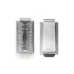 Metalize Productions ���^���C�Y�v���_�N�V�����Y BLADE Stainless Steel Vintage Razor Blade �}�l�[�N���b�v �����i�E�A�N�Z�T���[ �o�C�N�֘A�O�b�Y