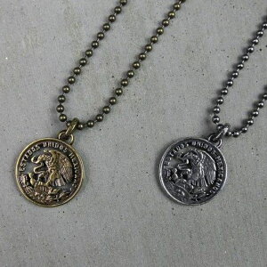 Metalize Productions ���^���C�Y�v���_�N�V�����Y Mexican Eagle Coin �l�b�N���X �����i�E�A�N�Z�T���[ �o�C�N�֘A�O�b�Y
