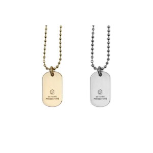 Metalize Productions ���^���C�Y�v���_�N�V�����Y Thick Logo Dog Tag �l�b�N���X �����i�E�A�N�Z�T���[ �o�C�N�֘A�O�b�Y