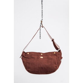 Metalize Productions メタライズプロダクションズ Olden Times Vintage Canvas Newsboy Bag (Brown Suede)