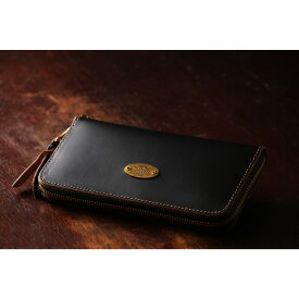 Metalize Productions メタライズプロダクションズ Classic Tea Core Leather Rhombus Grid Long Wallet カラー：Coffee color zipper pull (Brown zipper)