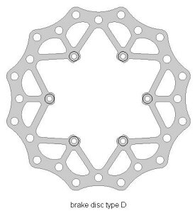 DELTABRAKING デルタブレーキング リアディスクローター 125 RR 2T ENDURO RACING 200 250 Enduro Racing X TRAINER 300 RX 4T 350 RRS 390 400 430 450 480 498 500 BETA ベータ ブレーキディスクローター ブレーキ