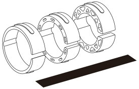 TANAX motofizz タナックス モトフィズ クランプスペーサーセット その他GPS・レーダー・ナビオプション・補修部品 電子機器類