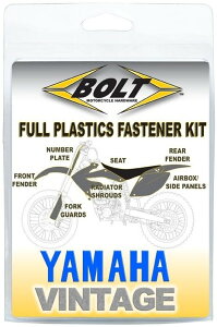 BOLT �{���g FULL PLASTICS FASTENER KIT VINTAGE YAMAHA YZ125 YZ250 YZ490 ���}�n �ėp�{���g�E�l�W