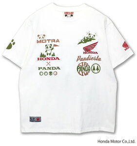 Honda Official Licensed Product z_ItBVv_Ng Honda×Pandiesta MOTORA RIDE S/S Tee TVc g HONDA z_ Ap