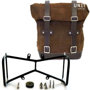 UNIT GARAGE ���j�b�g�K���[�W Unit Garage Waxed suede Side Pannier + Symmetrical Double Subframe NineT�C ColoradoBrown | U002+1632+A2-ColoradoBrown �T�C�h�o�b�O �ԑ̗p�o�b�O�E�P�[�X
