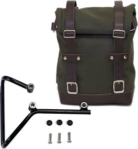 UNIT GARAGE ���j�b�g�K���[�W Unit Garage SIDE PANNIER CANVAS + SUBFRAME HUSQVARNA SVARTPILEN 701�C Green-Brown | U001-3002-Green-Brown �T�C�h�o�b�O �ԑ̗p�o�b�O�E�P�[�X