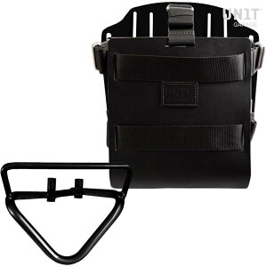 UNIT GARAGE ���j�b�g�K���[�W Unit Garage Carrying system in aluminum with adjustable leather front�C Quick Release System and frame (2020 until now)�C Black/Black | U085+U000+3004DX-Black-Black �o�b�O�E�{�b�N�X���t���X�e�[ �ԑ�
