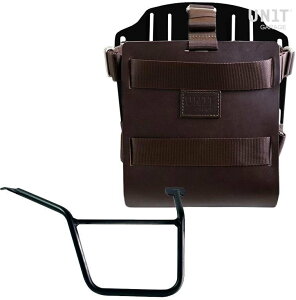 UNIT GARAGE ���j�b�g�K���[�W Unit Garage Carrying system in aluminum with adjustable leather front�C Quick Release System and frame Pan America 1250�C Brown/Black | U085+U000+3304DX-Brown-Black �o�b�O�E�{�b�N�X���t���X�e�[ �ԑ�
