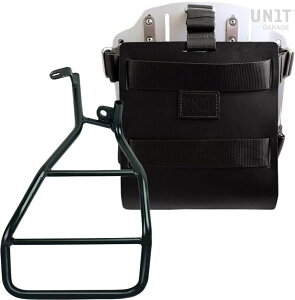 UNIT GARAGE ���j�b�g�K���[�W Unit Garage Carrying system in aluminum with adjustable leather front�C Quick Release System and frame Sportster S 1250�C Black/Silver | U085+U000+3320DX-Black-Silver �o�b�O�E�{�b�N�X���t���X�e�[ ��