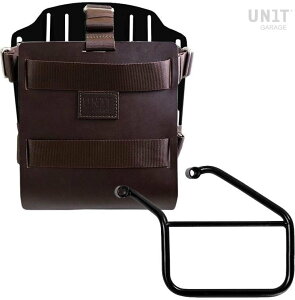UNIT GARAGE ���j�b�g�K���[�W Unit Garage Carrying system in aluminum with adjustable leather front�C Quick Release System and frame�C Brown/Black | U085+U000+3500SX-Brown-Black �o�b�O�E�{�b�N�X���t���X�e�[ �ԑ̗p�o�b�O�E