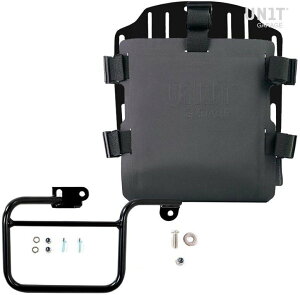 UNIT GARAGE ���j�b�g�K���[�W Unit Garage Aluminum bag holder with adjustable front in Hypalon and Quick Release System + subframe (1983-1996)�C Black | UG007+U000+1806-Black �T�C�h�o�b�O �ԑ̗p�o�b�O�E�P�[�X