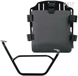 UNIT GARAGE ���j�b�g�K���[�W Unit Garage Aluminum bag holder with adjustable front in Hypalon and Quick Release System + right subframe�C Black | UG007+U000+1901DX-Black �T�C�h�o�b�O �ԑ̗p�o�b�O�E�P�[�X