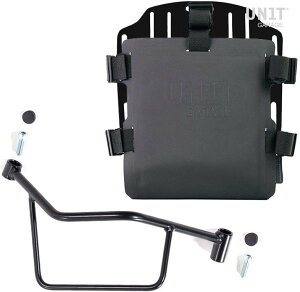 UNIT GARAGE ���j�b�g�K���[�W Unit Garage Aluminum bag holder with adjustable front in Hypalon and Quick Release System + subframe�C Black | UG007+U000+2101DX-Black �T�C�h�o�b�O �ԑ̗p�o�b�O�E�P�[�X