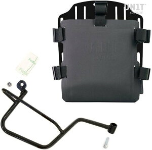 UNIT GARAGE ���j�b�g�K���[�W Unit Garage Aluminum bag holder with adjustable front in Hypalon and Quick Release System + subframe�C Black | UG007+U000+2213DX-Black �T�C�h�o�b�O �ԑ̗p�o�b�O�E�P�[�X