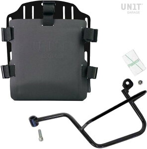 UNIT GARAGE ���j�b�g�K���[�W Unit Garage Aluminum bag holder with adjustable front in Hypalon and Quick Release System + subframe�C Black | UG007+U000+2213SX-Black �T�C�h�o�b�O �ԑ̗p�o�b�O�E�P�[�X